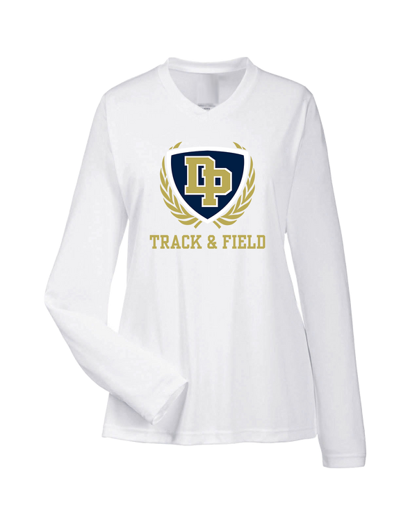 Dos Pueblos HS Track Logo - Womens Performance Long Sleeve