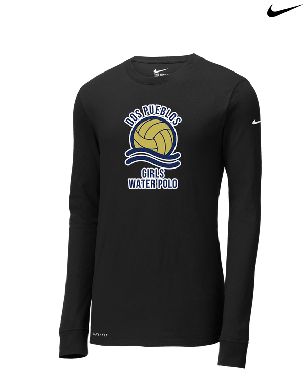 Dos Pueblos HS Girls Water Polo Logo 01 - Nike Dri-Fit Poly Long Sleeve