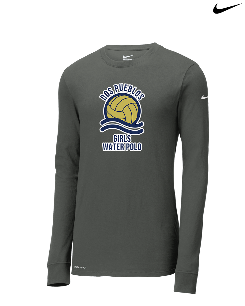 Dos Pueblos HS Girls Water Polo Logo 01 - Nike Dri-Fit Poly Long Sleeve