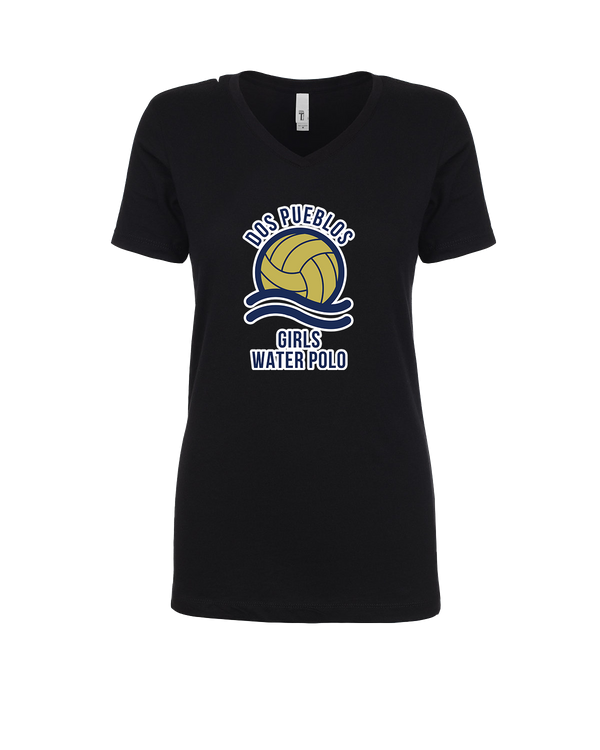 Dos Pueblos HS Girls Water Polo Logo 01 - Womens V-Neck