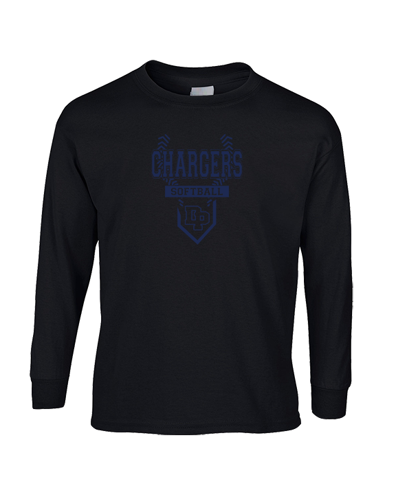 Dos Pueblos HS Softball Logo 01 - Cotton Longsleeve