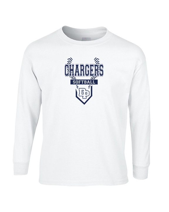 Dos Pueblos HS Softball Logo 01 - Cotton Longsleeve
