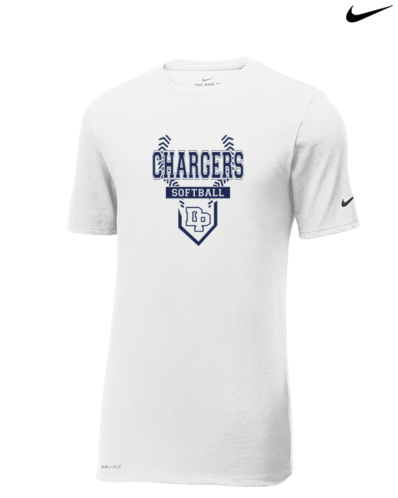 Dos Pueblos HS Softball Logo 01 - Mens Nike Cotton Poly Tee