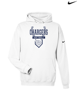 Dos Pueblos HS Softball Logo 01 - Nike Club Fleece Hoodie