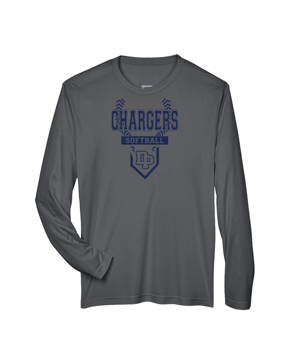 Dos Pueblos HS Softball Logo 01 - Performance Longsleeve