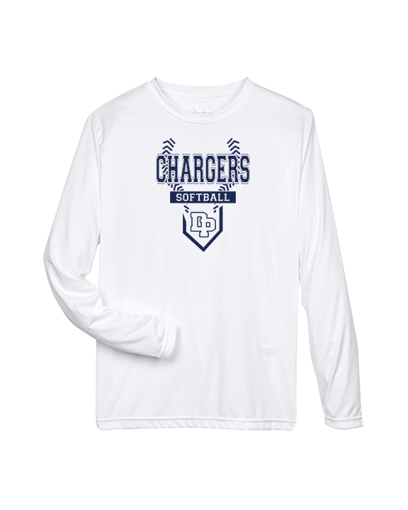 Dos Pueblos HS Softball Logo 01 - Performance Longsleeve
