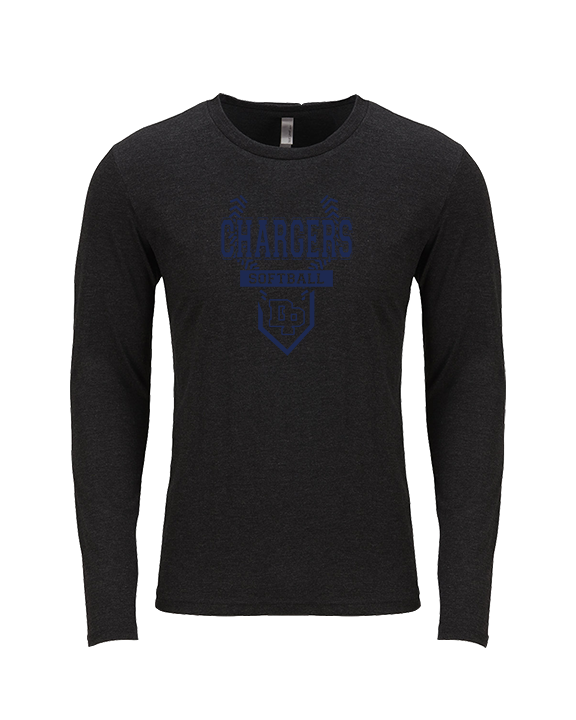 Dos Pueblos HS Softball Logo 01 - Tri-Blend Long Sleeve