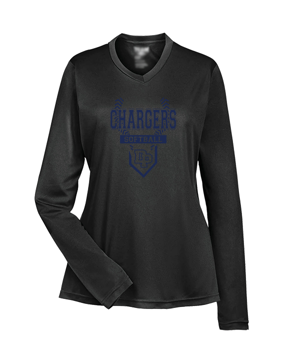 Dos Pueblos HS Softball Logo 01 - Womens Performance Longsleeve