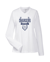 Dos Pueblos HS Softball Logo 01 - Womens Performance Longsleeve