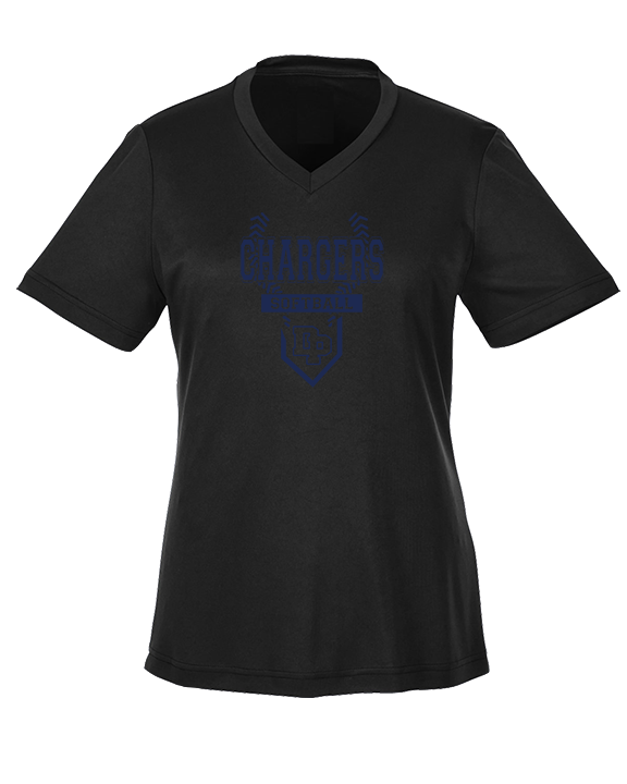 Dos Pueblos HS Softball Logo 01 - Womens Performance Shirt