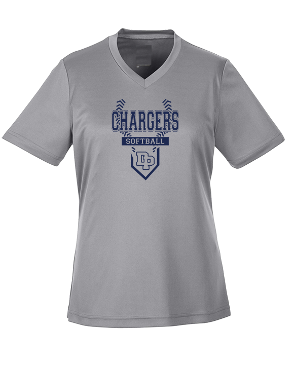 Dos Pueblos HS Softball Logo 01 - Womens Performance Shirt