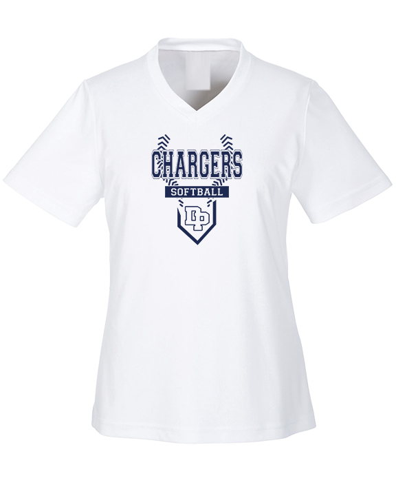 Dos Pueblos HS Softball Logo 01 - Womens Performance Shirt