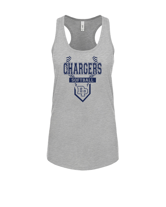 Dos Pueblos HS Softball Logo 01 - Womens Tank Top