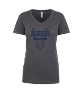 Dos Pueblos HS Softball Logo 01 - Womens Vneck