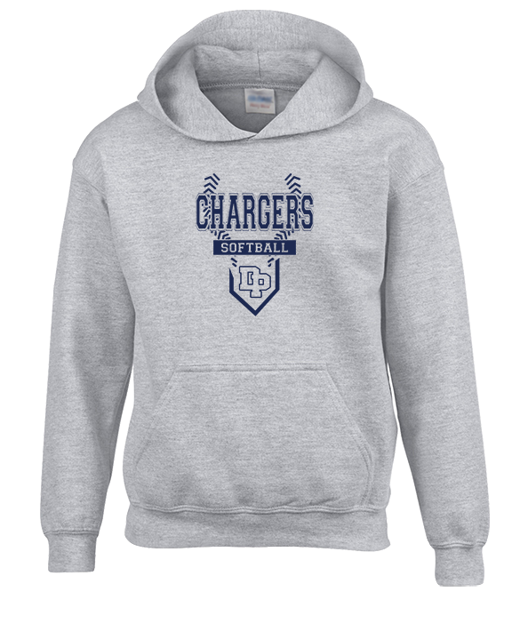 Dos Pueblos HS Softball Logo 01 - Youth Hoodie
