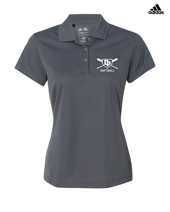 Dos Pueblos HS Softball Logo 02 - Adidas Womens Polo