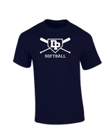 Dos Pueblos HS Softball Logo 02 - Cotton T-Shirt