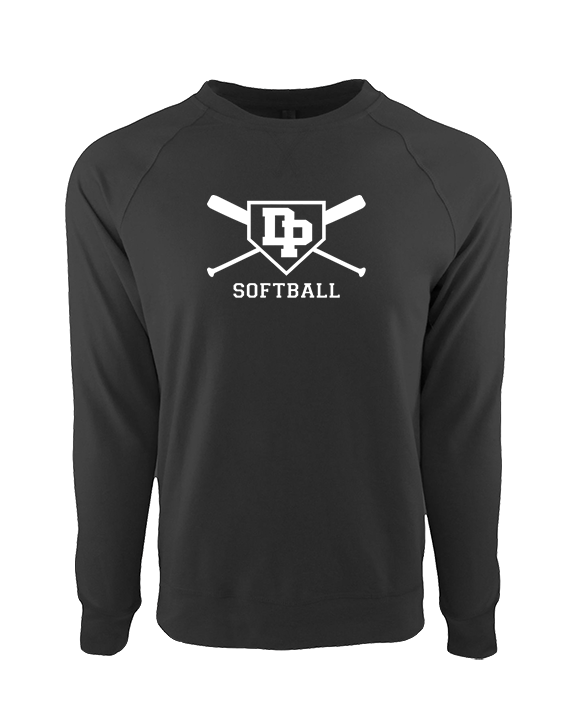 Dos Pueblos HS Softball Logo 02 - Crewneck Sweatshirt