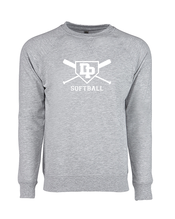 Dos Pueblos HS Softball Logo 02 - Crewneck Sweatshirt