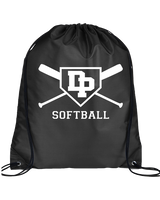Dos Pueblos HS Softball Logo 02 - Drawstring Bag