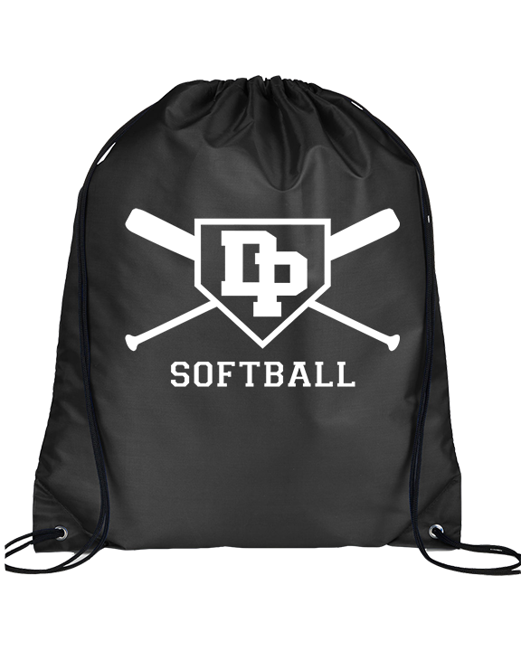 Dos Pueblos HS Softball Logo 02 - Drawstring Bag