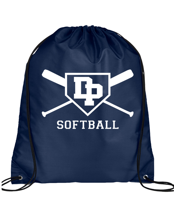 Dos Pueblos HS Softball Logo 02 - Drawstring Bag