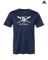 Dos Pueblos HS Softball Logo 02 - Mens Adidas Performance Shirt