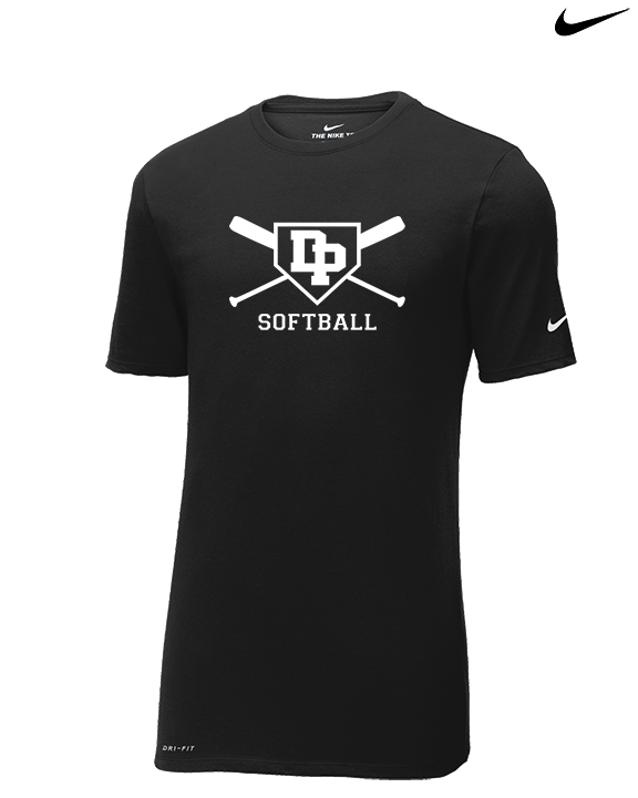Dos Pueblos HS Softball Logo 02 - Mens Nike Cotton Poly Tee