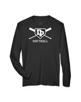 Dos Pueblos HS Softball Logo 02 - Performance Longsleeve