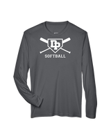 Dos Pueblos HS Softball Logo 02 - Performance Longsleeve