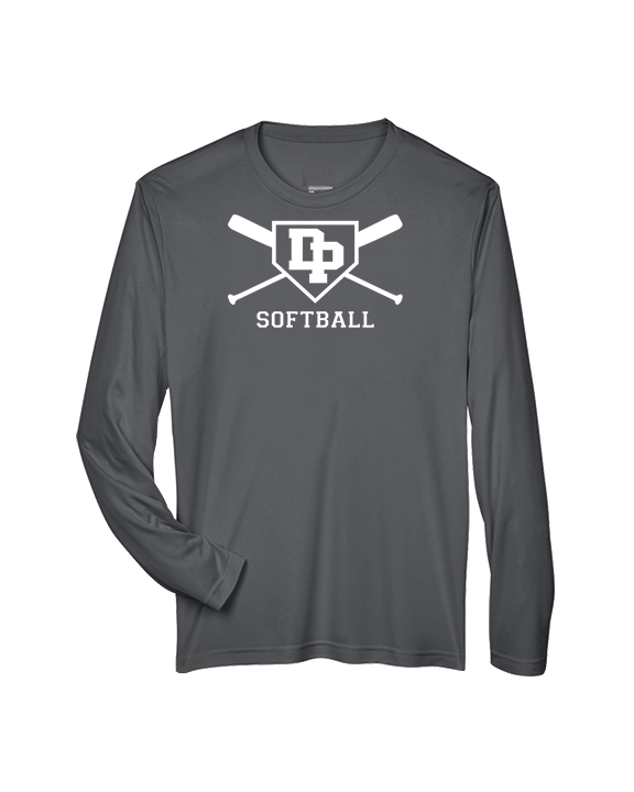 Dos Pueblos HS Softball Logo 02 - Performance Longsleeve