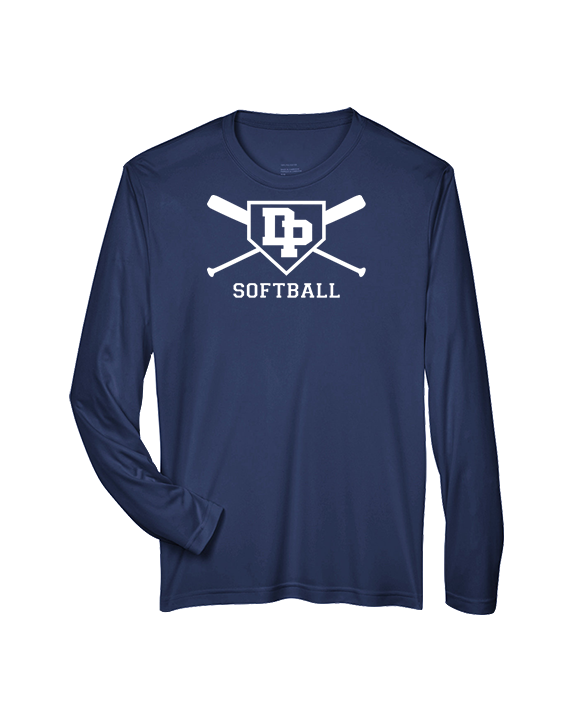 Dos Pueblos HS Softball Logo 02 - Performance Longsleeve