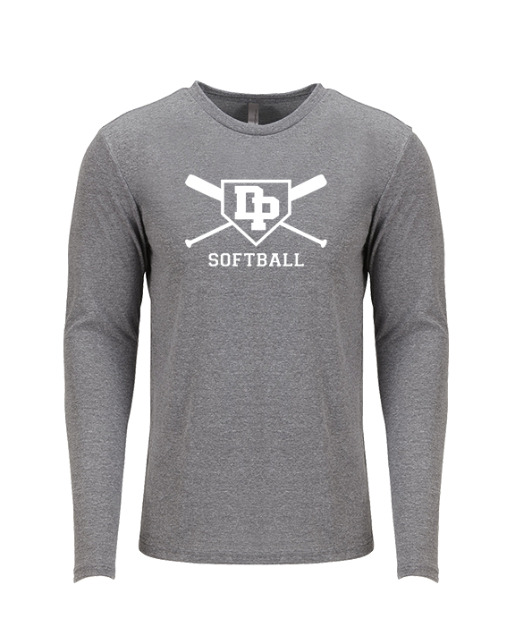 Dos Pueblos HS Softball Logo 02 - Tri-Blend Long Sleeve
