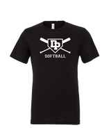 Dos Pueblos HS Softball Logo 02 - Tri-Blend Shirt
