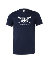 Dos Pueblos HS Softball Logo 02 - Tri-Blend Shirt