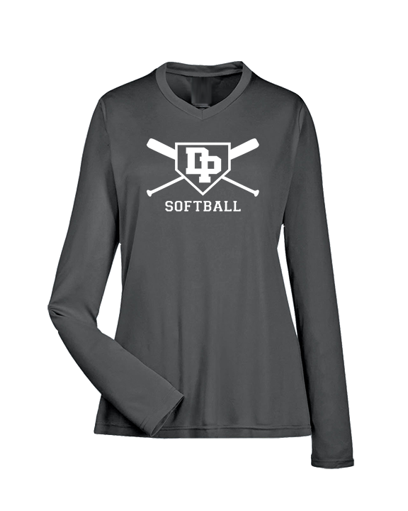 Dos Pueblos HS Softball Logo 02 - Womens Performance Longsleeve