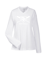 Dos Pueblos HS Softball Logo 02 - Womens Performance Longsleeve