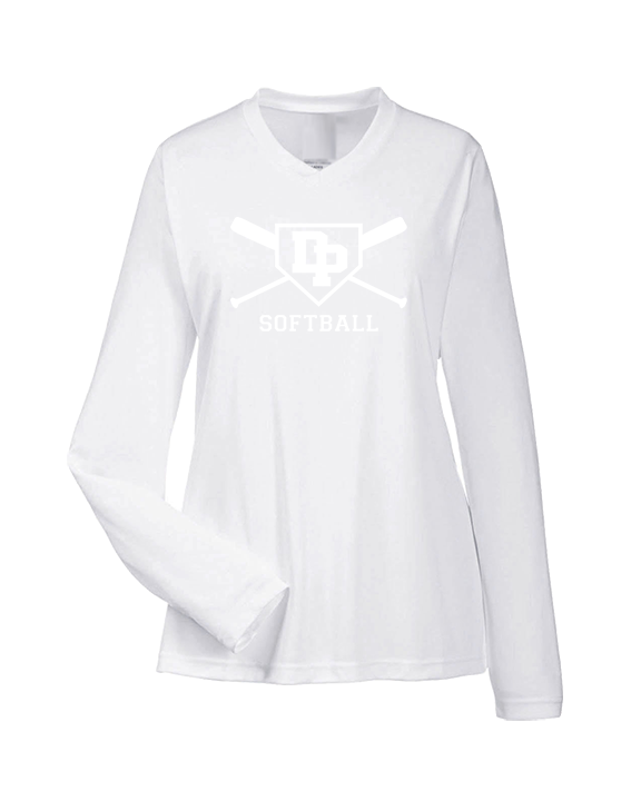 Dos Pueblos HS Softball Logo 02 - Womens Performance Longsleeve