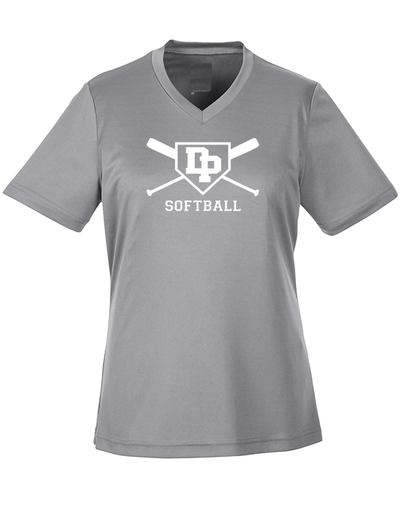 Dos Pueblos HS Softball Logo 02 - Womens Performance Shirt