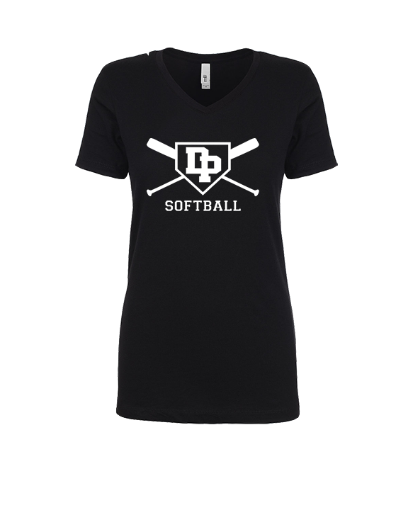 Dos Pueblos HS Softball Logo 02 - Womens Vneck