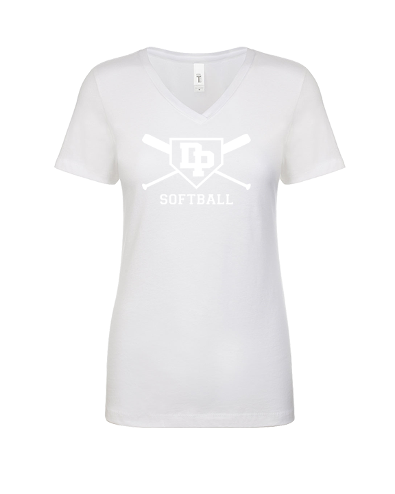 Dos Pueblos HS Softball Logo 02 - Womens Vneck