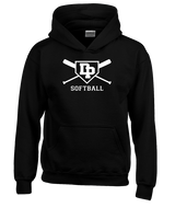 Dos Pueblos HS Softball Logo 02 - Youth Hoodie