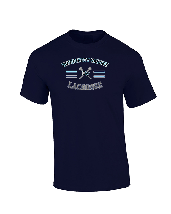 Dougherty Valley HS Boys Lacrosse Curve - Cotton T-Shirt
