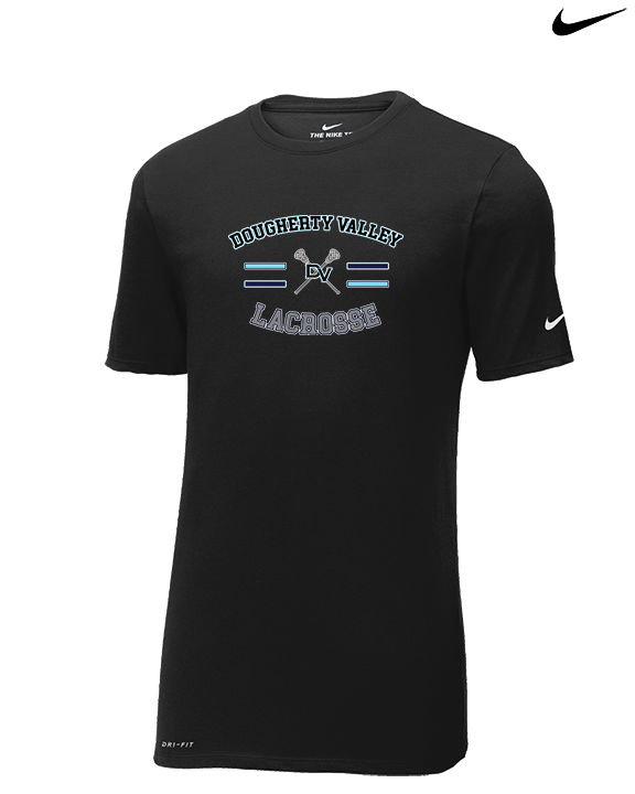 Dougherty Valley HS Boys Lacrosse Curve - Mens Nike Cotton Poly Tee