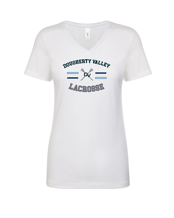 Dougherty Valley HS Boys Lacrosse Curve - Womens Vneck