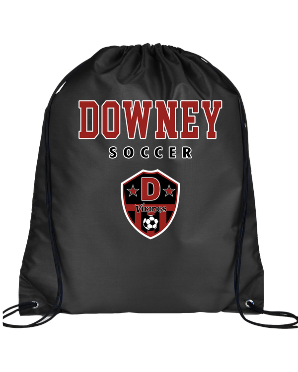 Downey HS Girls Soccer Block - Drawstring Bag
