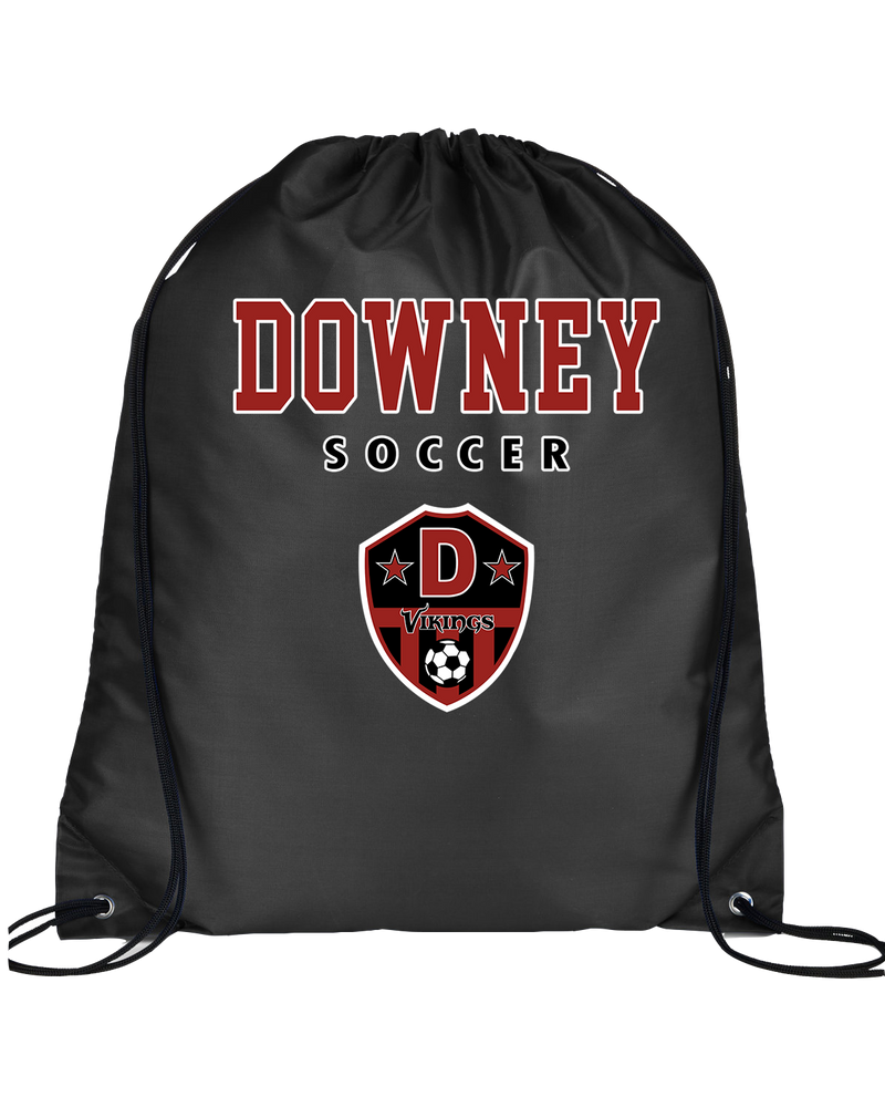 Downey HS Girls Soccer Block - Drawstring Bag