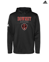 Downey HS Girls Soccer Block - Adidas Men's Hooded Sweatshirt