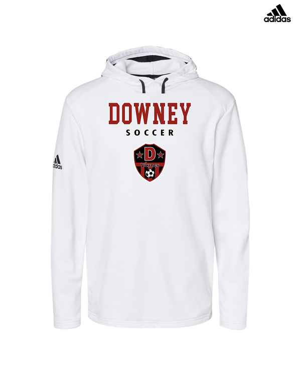 Downey HS Girls Soccer Block - Adidas Men's Hooded Sweatshirt