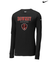 Downey HS Girls Soccer Block - Nike Dri-Fit Poly Long Sleeve